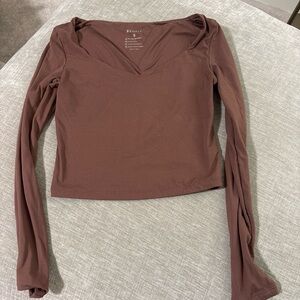 ReoRia Chocolate Long Sleeve Women's Top